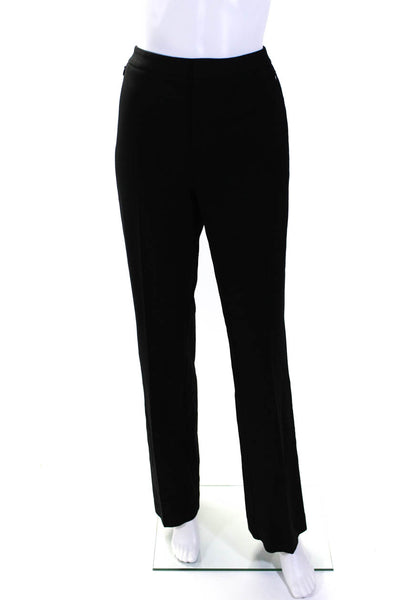 Kobi Halperin Womens Creased High Rise Straight Leg Dress Pants Black Size 10