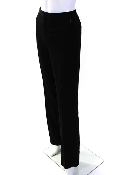 Kobi Halperin Womens Creased High Rise Straight Leg Dress Pants Black Size 10