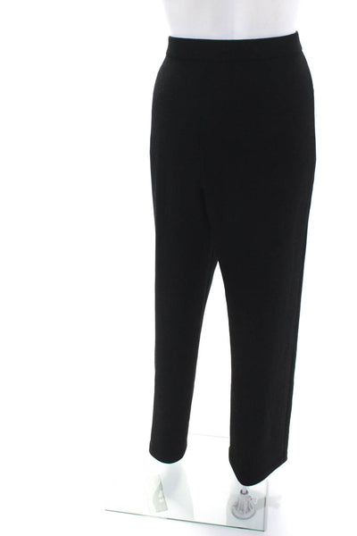 St. John Women's Elastic Waist Pull-On Straight Leg Casual Pant Black Size 10