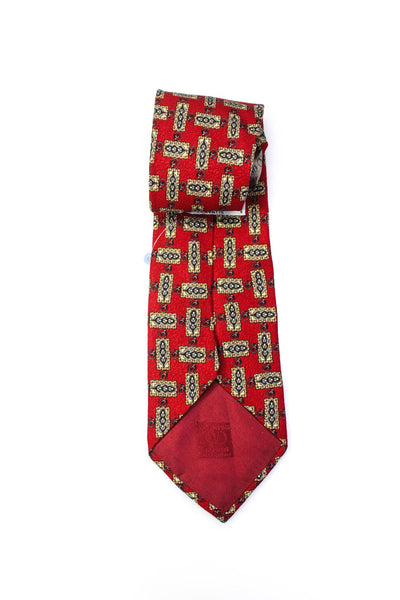 Valentino Cravatte Men's Classic Silk Neck Tie Red One Size