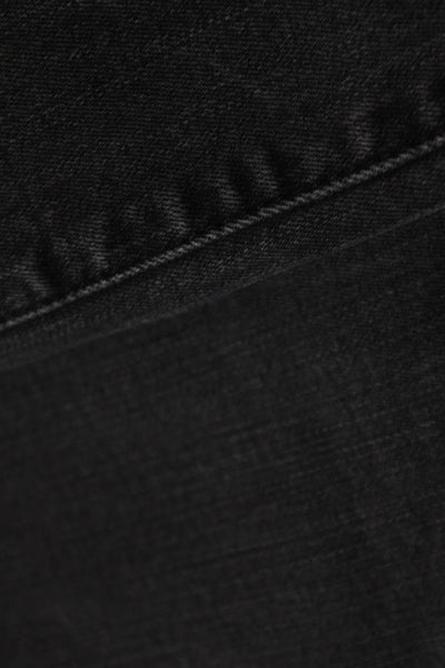 Madewell Women's Button Fly Straight Leg Denim Pant Black Size 25 Lot 2