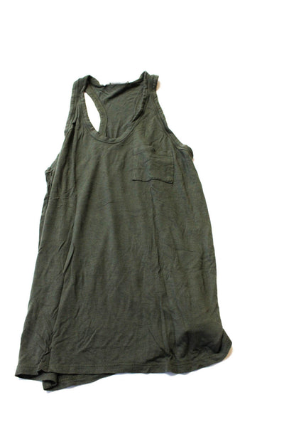 Alexander Wang Women's Scoop Neck Sleeveless Tank Top Green Gray Size XS Lot 3