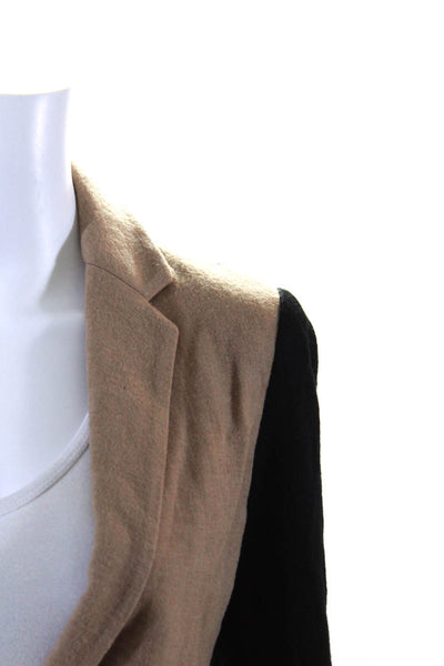 J Crew Women's Collared Long Sleeves Lined One Button Blazer Beige Size 0