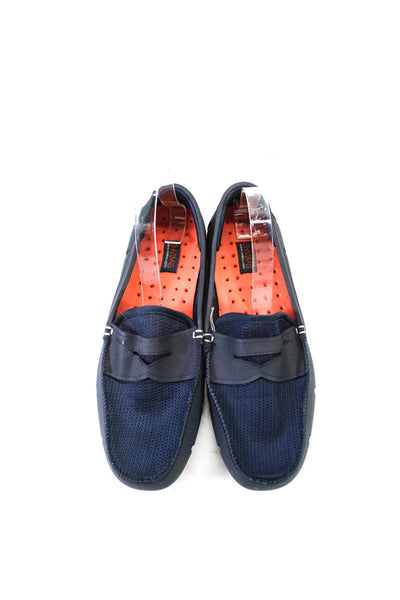 Swims Mens Textured Mesh Round Toe Slip-On Swimming Loafers Blue Size 8