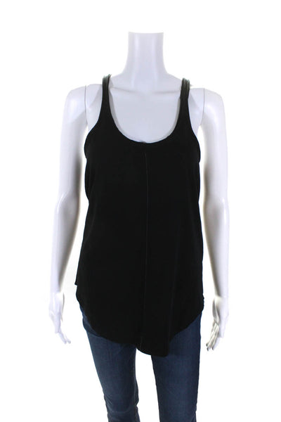 IRO Jeans Womens Black Scoop Neck Racerback Sleeveless Tank Top Size S