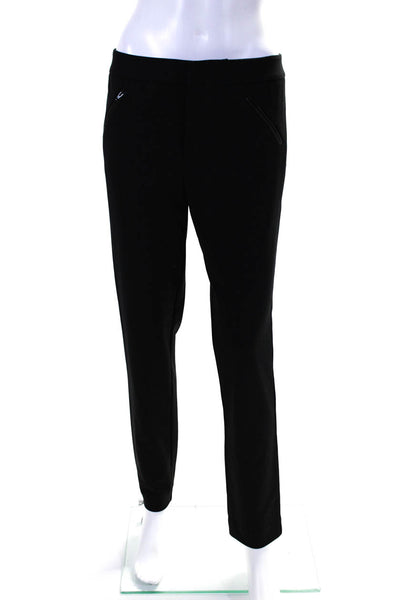 Catherine Malandrino Womens Hook & Eye Skinny Leg Dress Pants Black Size 8