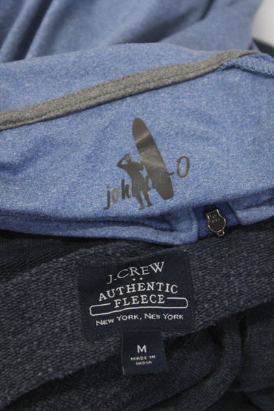 Johnnie-o J Crew Mens Half Zipped Collared Cardigan Top Blue Size M L Lot 2