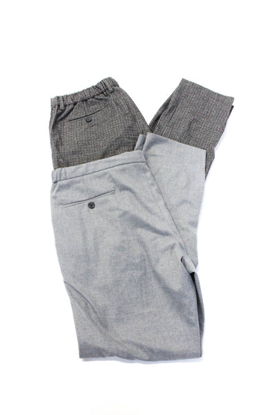 Nordstrom Saks Fifth Avenue Mens Drawstring Hook & Eye Pants Gray Size L Lot 2