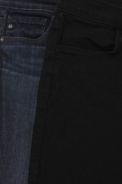 J Brand AG Womens Zipper Fly High Rise Skinny Jeans Black Blue Size 25 26 Lot 2