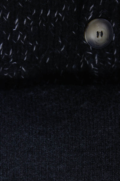 Zara Womens Oversize Turtleneck Button Up Cardigan Sweater Size Large Lot 2