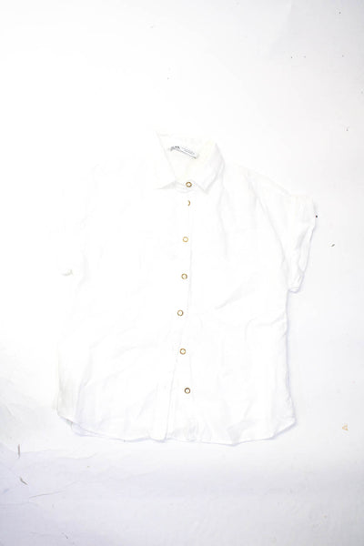 Splendid Zara Womens Collared Top Button Up Shirt Pants White XS Small Lot 3