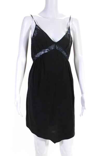 Twelfth Street by Cynthia Vincent Womens Lace Trim Dress Black Size Extra Small