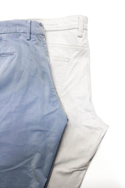 Saks Fifth Avenue Mens Light Gray Cotton Striaght Chino Pants Size 36 38 lot 2