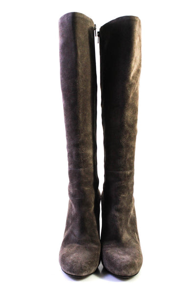 Vera Wang Lavender Label Women's Round Toe Suede Knee High Boot Gray Size 9
