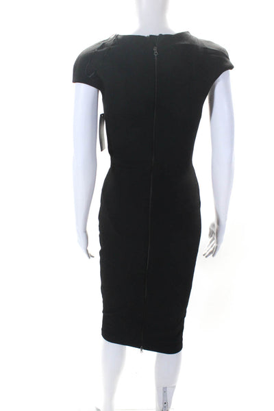 Zara Women's Round Neck Sleeveless Fitted Midi Dress Black Size XS Lot 2