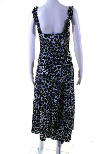 Zara Womens Animal Print Ruffled Buttoned Long Sleeve Dresses Brown Size S Lot 2
