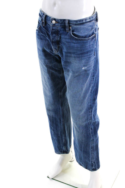 White Oak Mens Blue Medium Wash Straight Leg Jeans Size 35X30