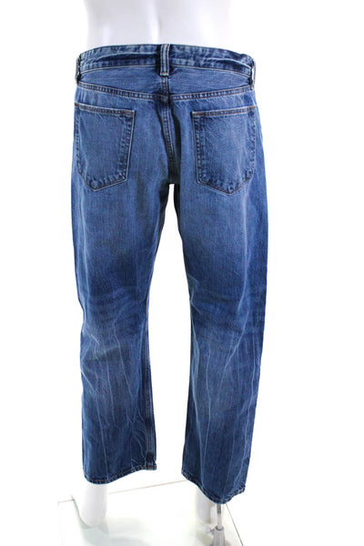 White Oak Mens Blue Medium Wash Straight Leg Jeans Size 35X30