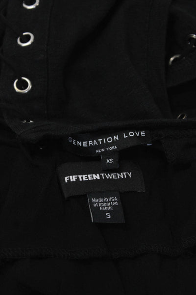 Generation Love Fifteen Twenty Womens Blouses Tops Black Size S XS Lot 2