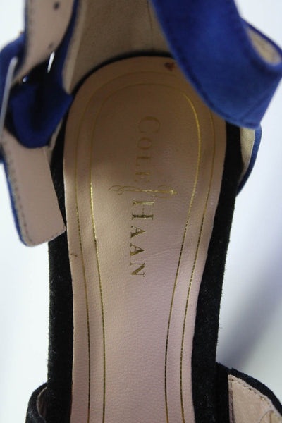 Cole Haan Women's Open Toe Block Heels Color Block Ankle Buckle Sandals Size 5