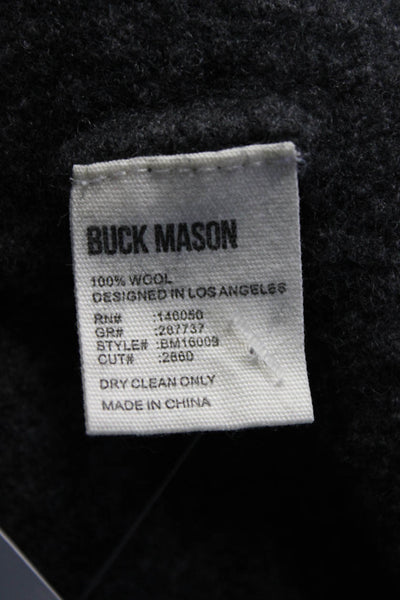 Buck Mason Womens Crew Neck Sweater Gray Wool Size Extra Extra Large