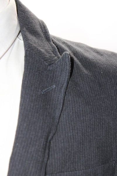 John Varvatos Star USA Mens Single Breasted Pinstripe Suit Blazer Gray Size 34