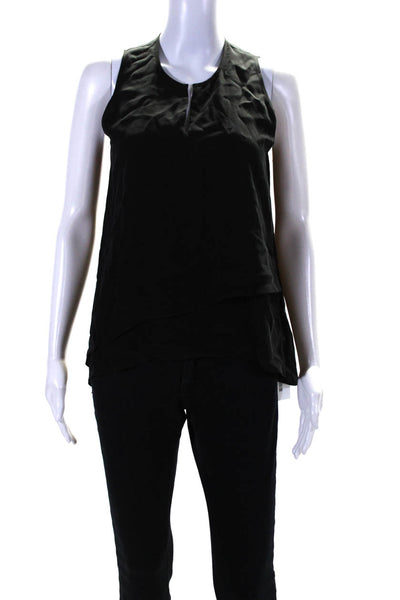 Lola And Sophie Womens Layered Pullover Tank Top Black Size Extra Small