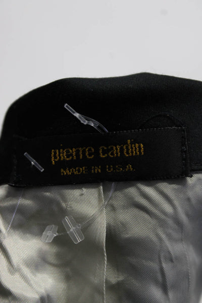Pierre Cardin Paris Mens Black One Button Long Sleeve Tuxedo Blazer Size 42R