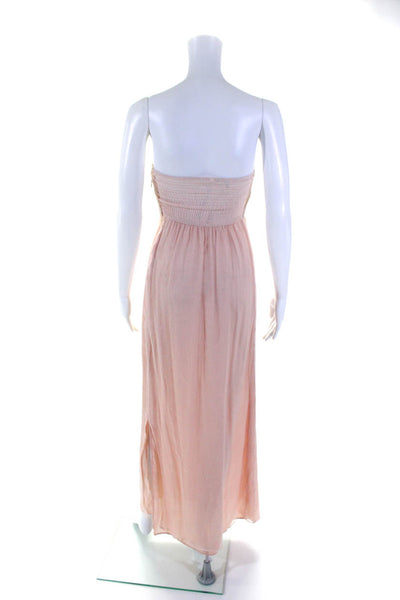 Twelfth Street by Cynthia Vincent Womens Silk Strapless Maxi Dress Pink Size 2