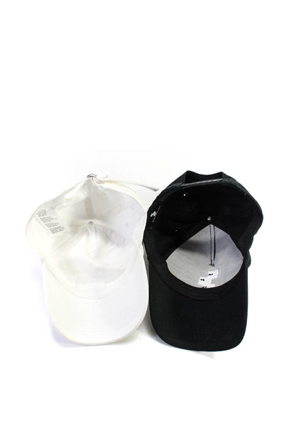 Gavin Karp Mens Golf Triple Face Baseball Caps Hats Black White One Size Lot 2