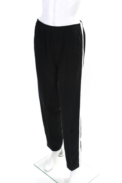 Rag & Bone Womens Two-Toned Elastic Waist Front Seam Track Pants Black Size S