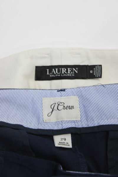 J Crew Lauren Ralph Lauren Womens Pants Navy Blue White Size 29 10 Lot 2