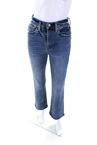 Pistola Womens High Waist Bell Bottom Flare Jeans Pants Blue Size 25