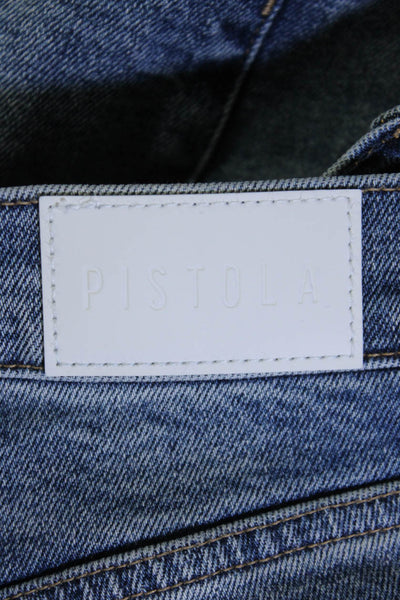 Pistola Womens High Waist Bell Bottom Flare Jeans Pants Blue Size 25