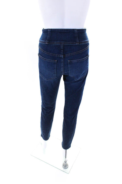 Veronica Beard Womens High Waisted Medium Wash Skinny Jeans Blue Size 25