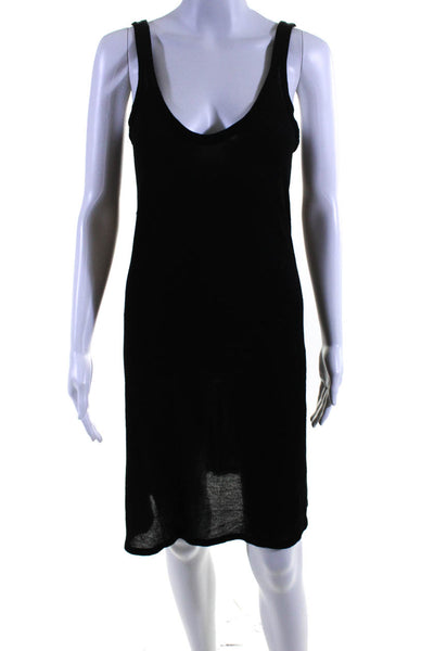 The Row Womens Knit Scoop Neck Sleeveless Tank Sheath Dress Black Size Small