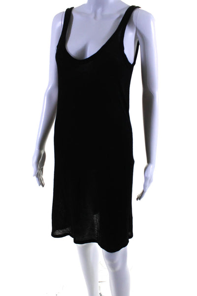 The Row Womens Knit Scoop Neck Sleeveless Tank Sheath Dress Black Size Small