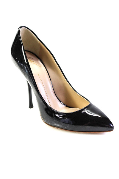 Giuseppe Zanotti Design Womens Point Toe Slip On Pumps Black Patent Size 39 9