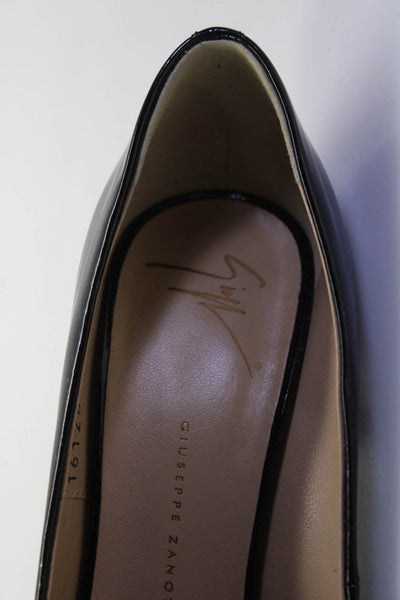 Giuseppe Zanotti Design Womens Point Toe Slip On Pumps Black Patent Size 39 9