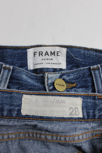 Frame Denim Rag & Bone Jean Womens Cotton Denim Mini Skirt Blue Size 27 28 Lot 2