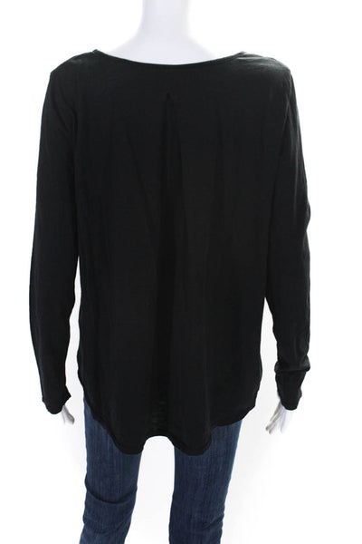 Velvet by Graham & Spencer Womens Cotton Jersey V-Neck Tee T-Shirt Black Size XS