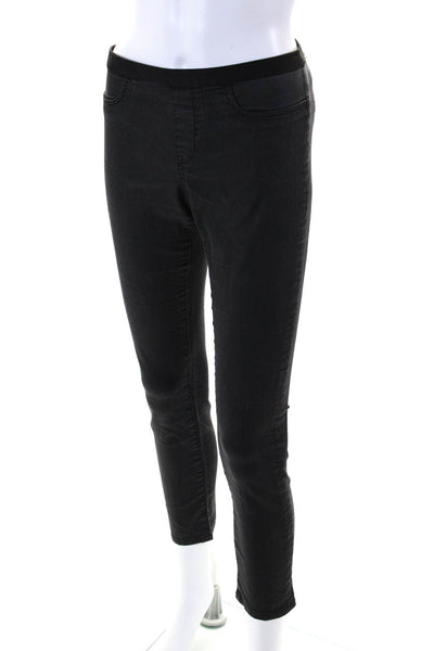 Helmut Lang Maternity Womens Skinny Leg Mid Rise Jeans Black Cotton Size 29