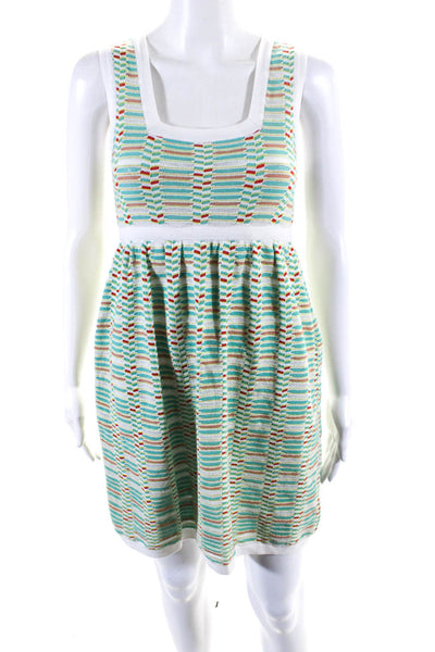 Missoni Women's Scoop Neck Sleeveless Cinch Waist Mini Dress Multicolor Size 36