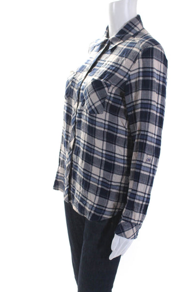 Soft Joie Women's Collared Long Sleeves Button Down Plaid Shirt Size XS