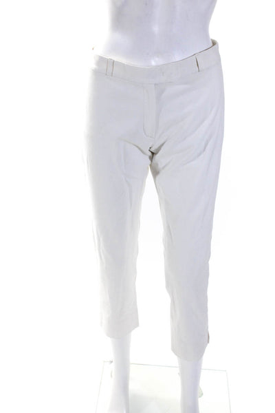 Joseph Womens Slim Leg Chino Pants White Cotton Blend Size EUR 40