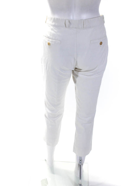 Joseph Womens Slim Leg Chino Pants White Cotton Blend Size EUR 40