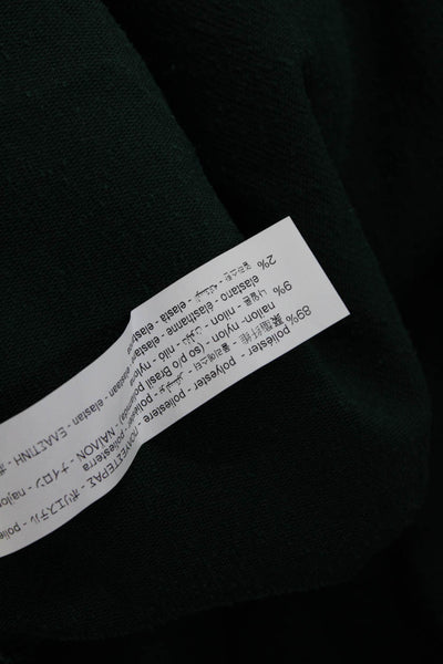 Zara Womens Corduroy Long Sleeve Shirt Jacket Blouse Dark Green Size Extra Small