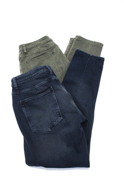 Neuw Mens Cotton Buttoned Dark Wash Straight Leg Jeans Pants Blue Size 32 Lot 2