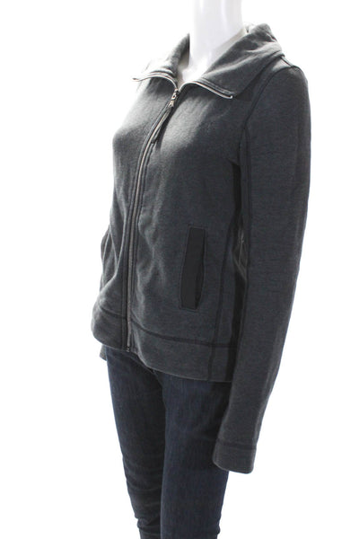 Lululemon Womens Gray Mock Neck Full Zip Long Sleeve Jacket Size S