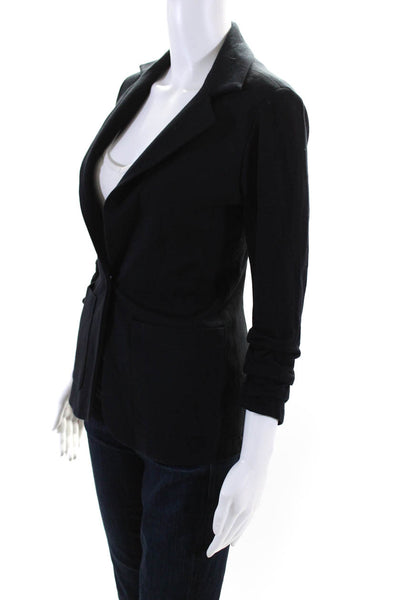 Bailey 44 Womens Collared Darted Buttoned Long Sleeve Blazer Navy Size XS